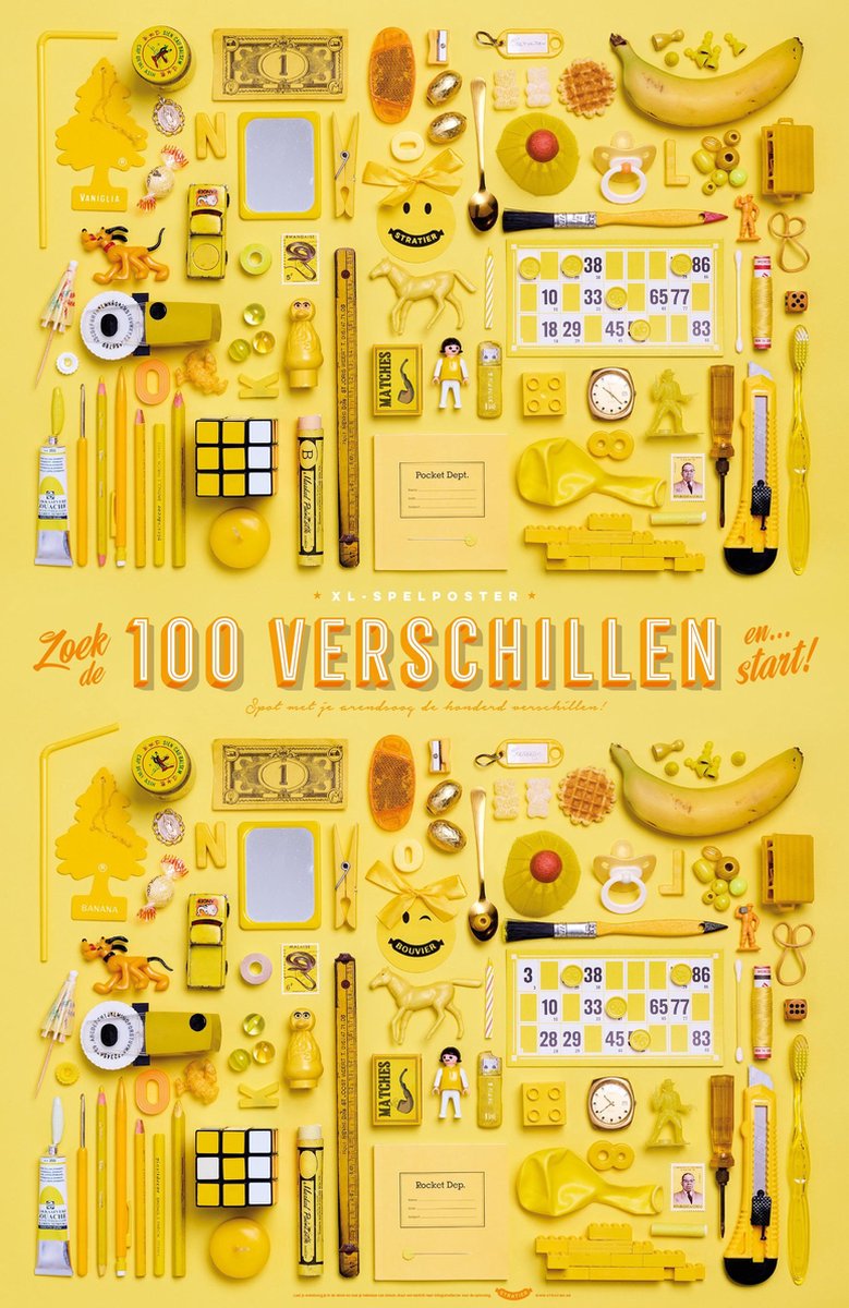 Affiche du jeu Stratier XL - trouvez 100 différences (jaune)