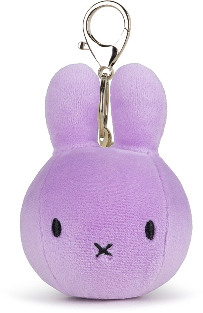 Bon ton toys Miffy - porte-clés boule squish - lilas - 9 cm - 3.5''
