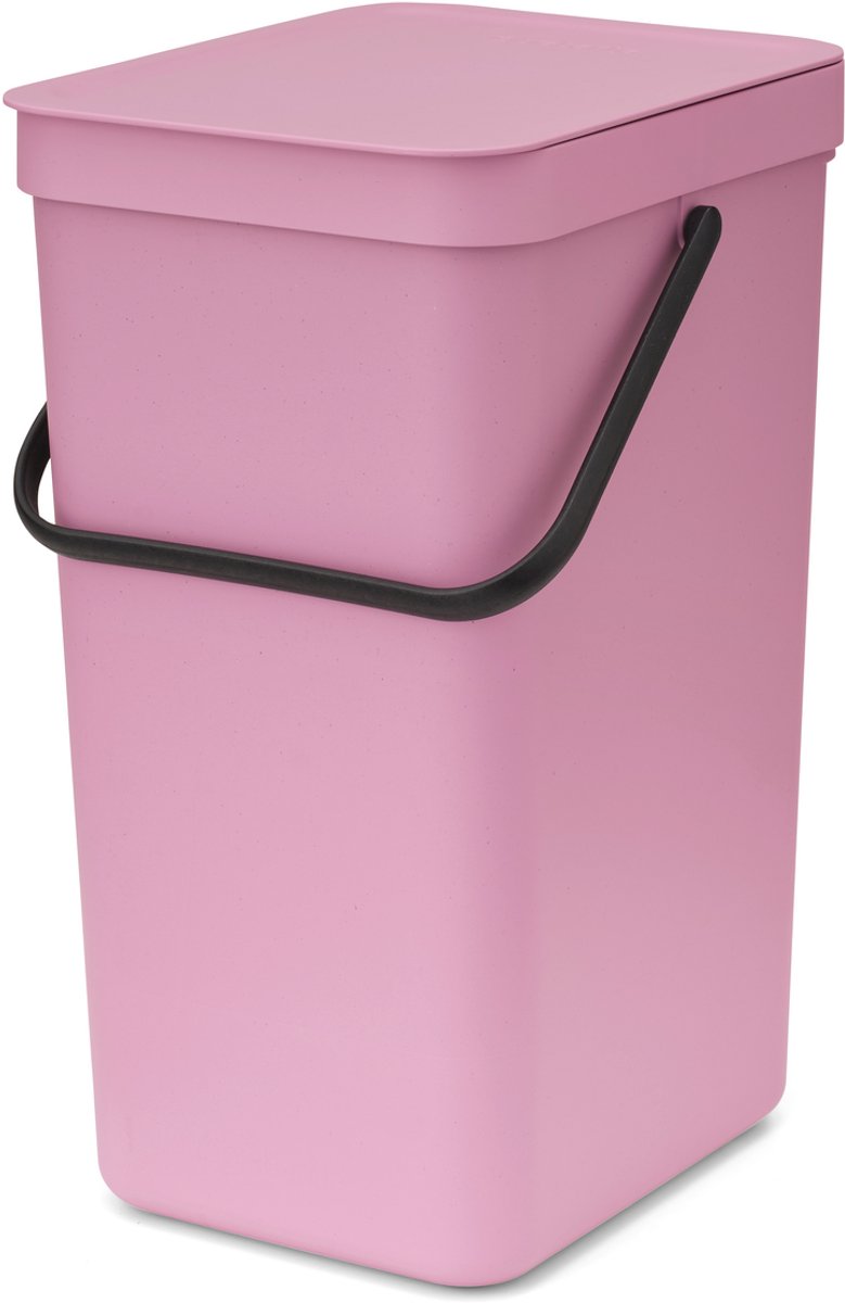 Brabantia sort go poubelle - 16 l - rose lilas