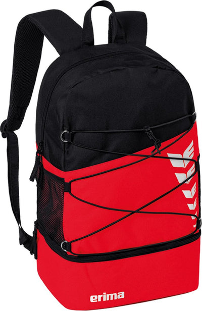 Sac à dos multifonctionnel Erima six ailes avec compartiment inférieur - rouge | taille : uni