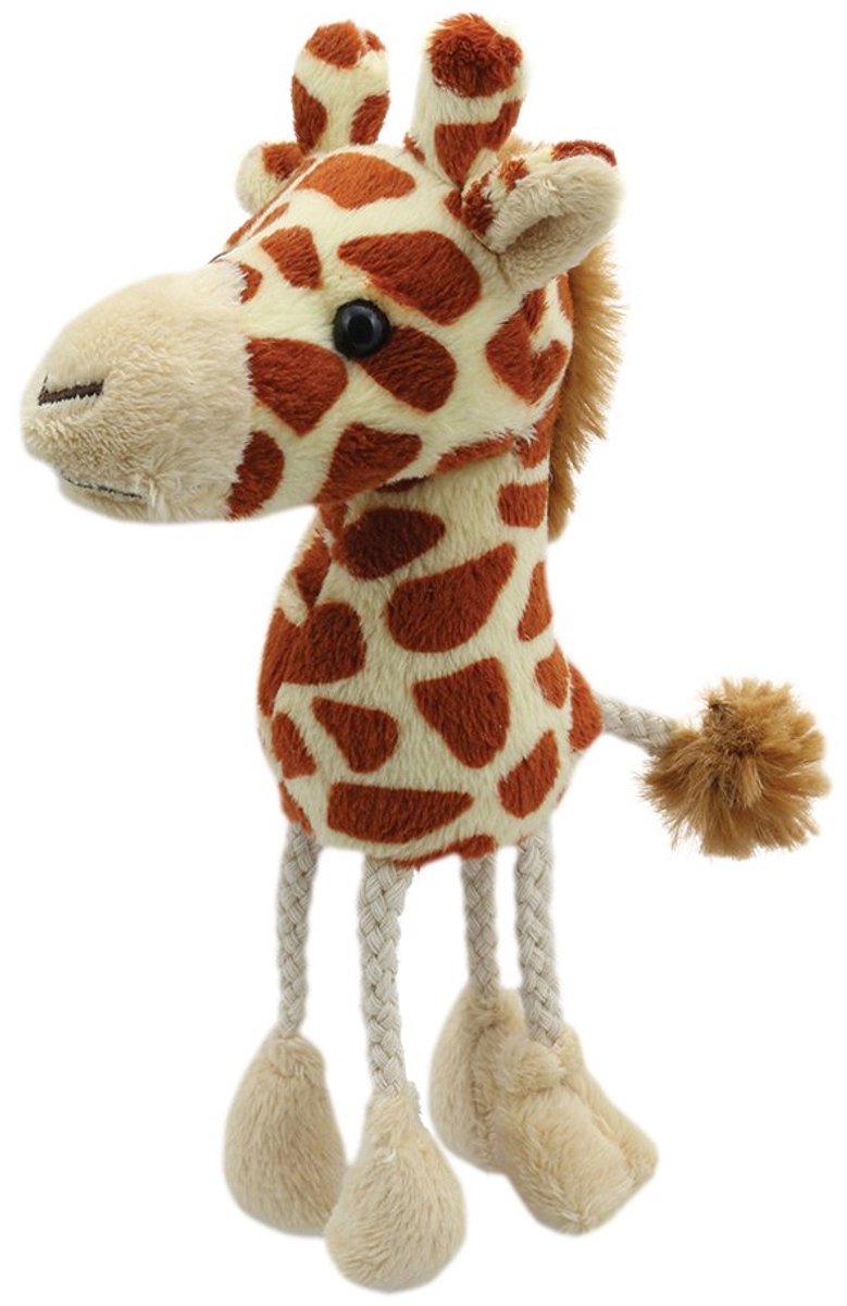 Marionnette à doigt girafe de The Puppet Company - jouet en peluche pour enfants.