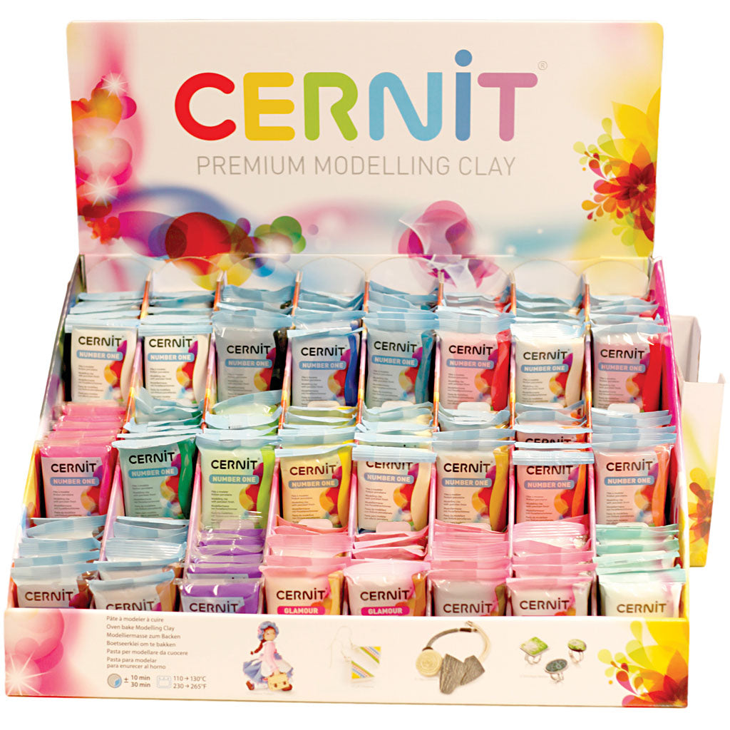 Cernit, différentes couleurs, 24x6 Boîte 1