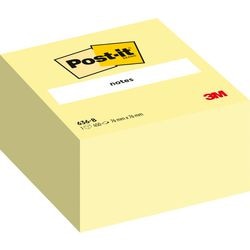 Cubes de couleur post-it 636-b-p 76 x 76 mm jaune 450 feuilles