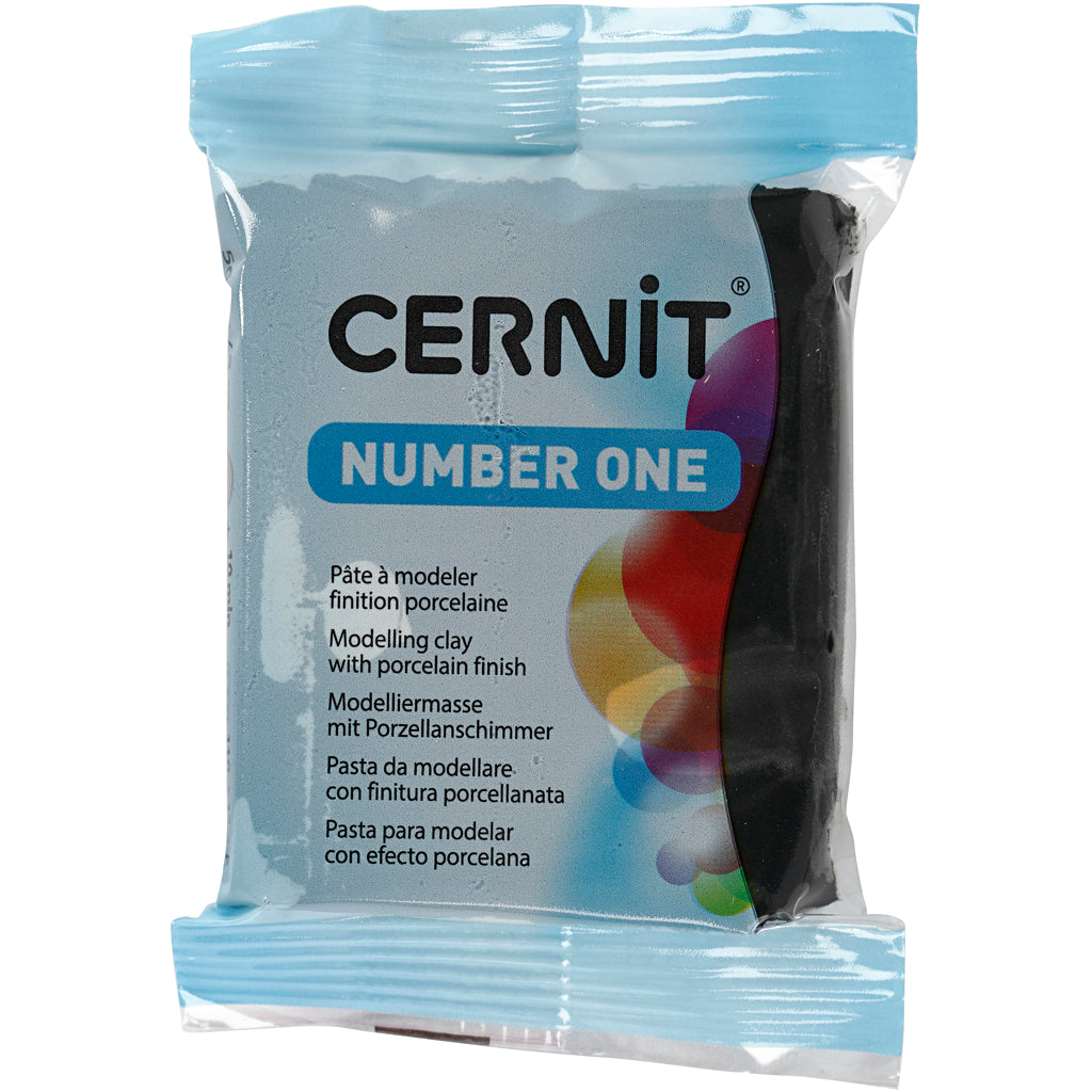 Crétiv Company Cernit Mountting Clay Black, 56 grammes