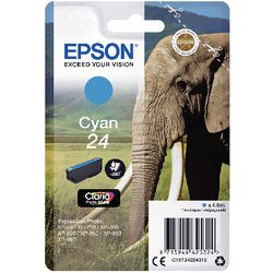 Cartouche d'encre éléphant cyan Epson 24