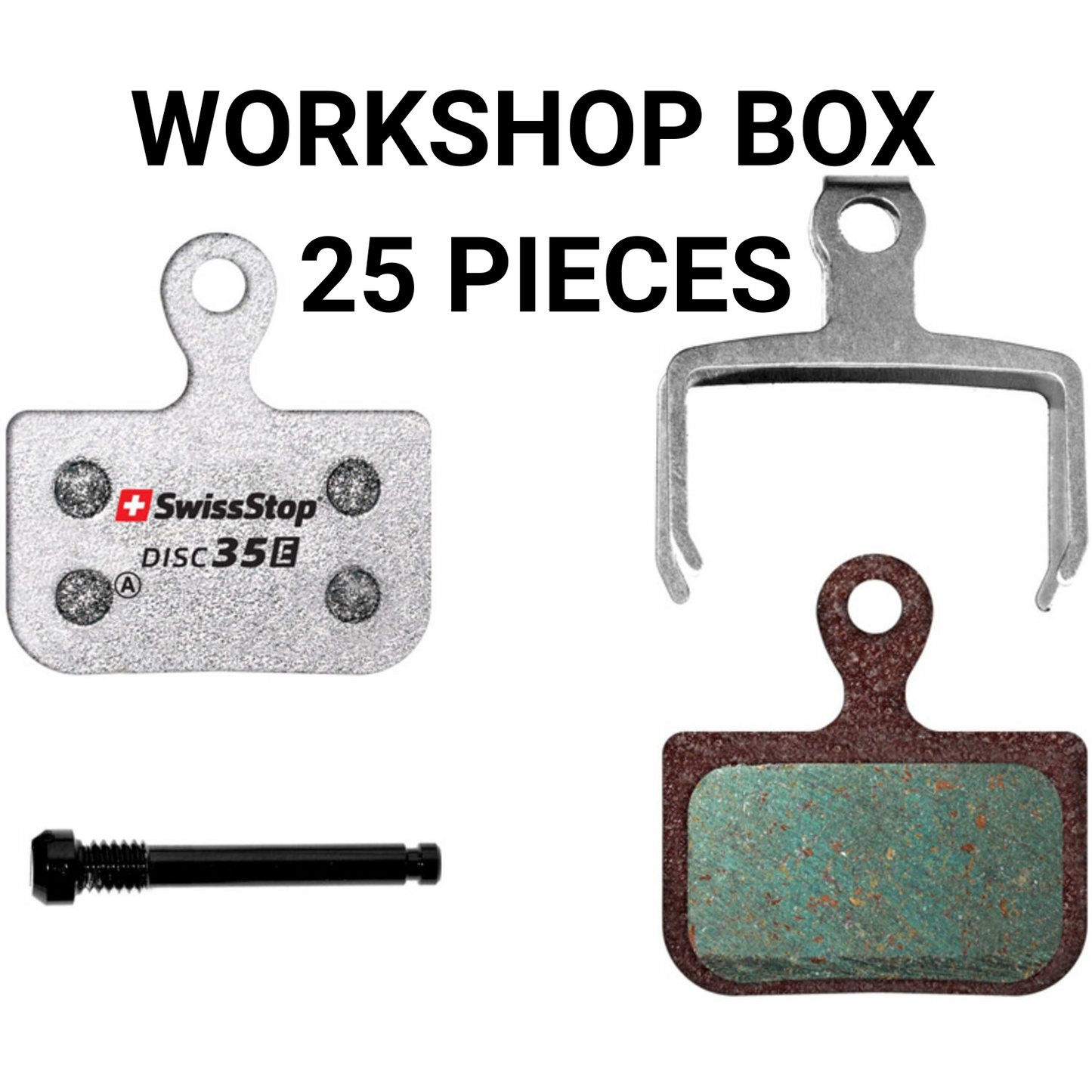 Swissstop - jeu de plaquettes de frein disque 35 e - sram red axs, force, emballage atelier rival 25 jeux