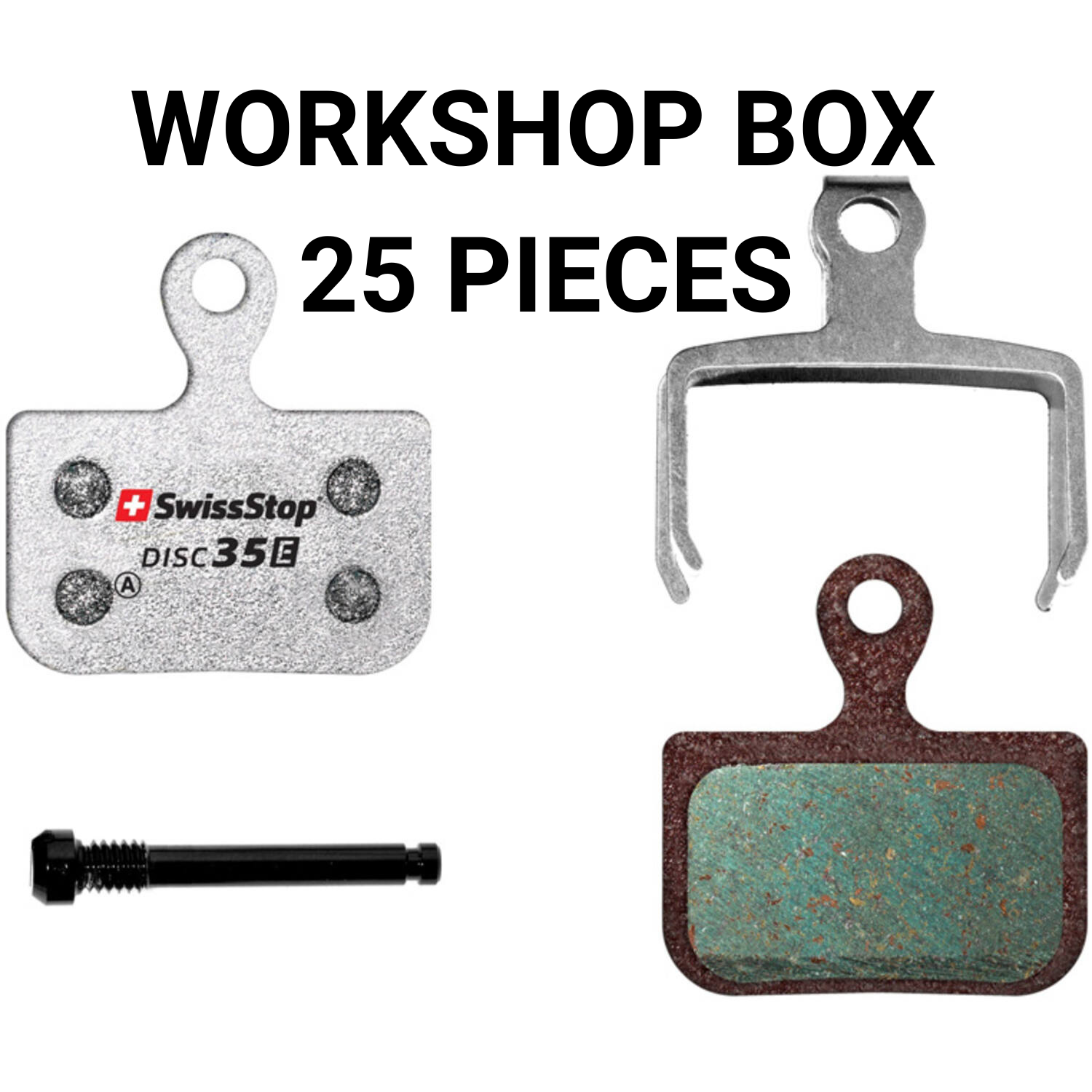 Swissstop - jeu de plaquettes de frein disque 35 e - sram red axs, force, emballage atelier rival 25 jeux
