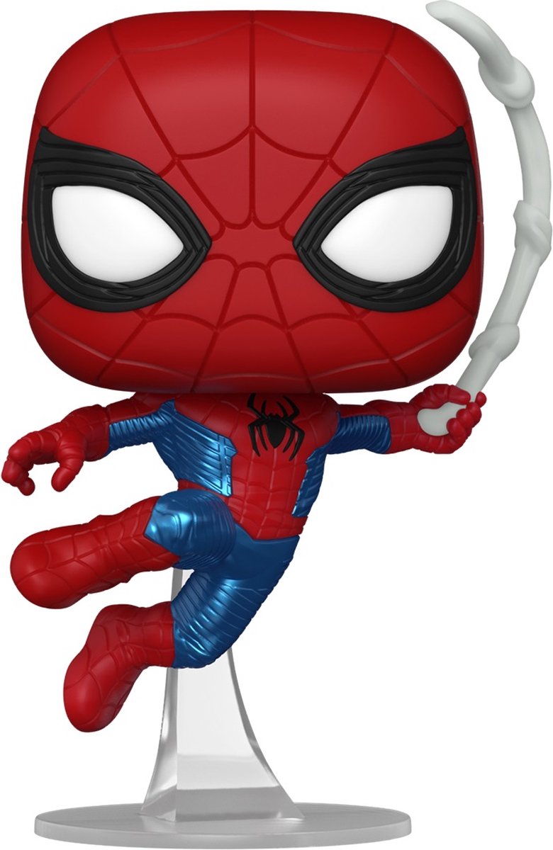 Funko spider-man (costume final) - pop ! - figurine Spider-Man : Pas de chemin à la maison - 9 cm