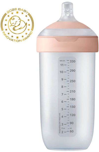 Difrax lovi biberon dynamique - mammafeel - 330 ml - rose - 1 pièce