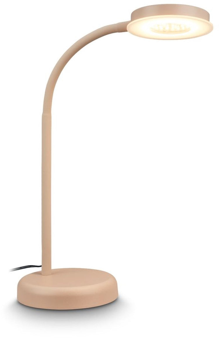 B.k.licht briloner megg - lampe de table LED - lampe de bureau - dimmable - commande tactile - lumière blanc chaud - 12w - 800lm - beige - 40cm