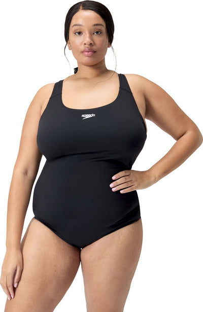 Maillot de bain de sport femme Speedo endurance+ médaillé (+) noir