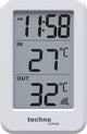 Thermomètre Technoline ws 9172 70x110x22mm blanc avec 1 capteur extérieur 100m