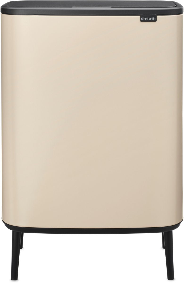 Poubelle Brabantia bo touch bin hi - 60 litres - 1 compartiment - beige doux