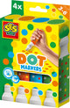 Ses creative 14600 - marqueurs à points pour enfants - réaliser du dot art - 4 stylos à points xxl - réaliser de gros points