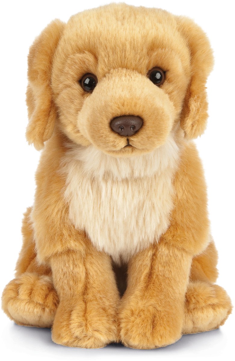 Living nature peluche golden retriever - assis - peluche pour chien - 20 cm