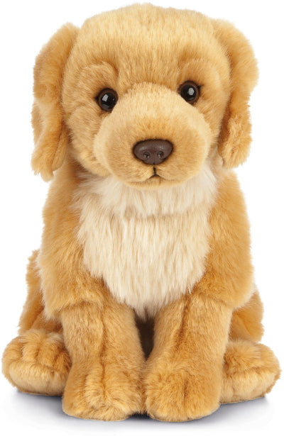 Living nature peluche golden retriever - assis - peluche pour chien - 20 cm