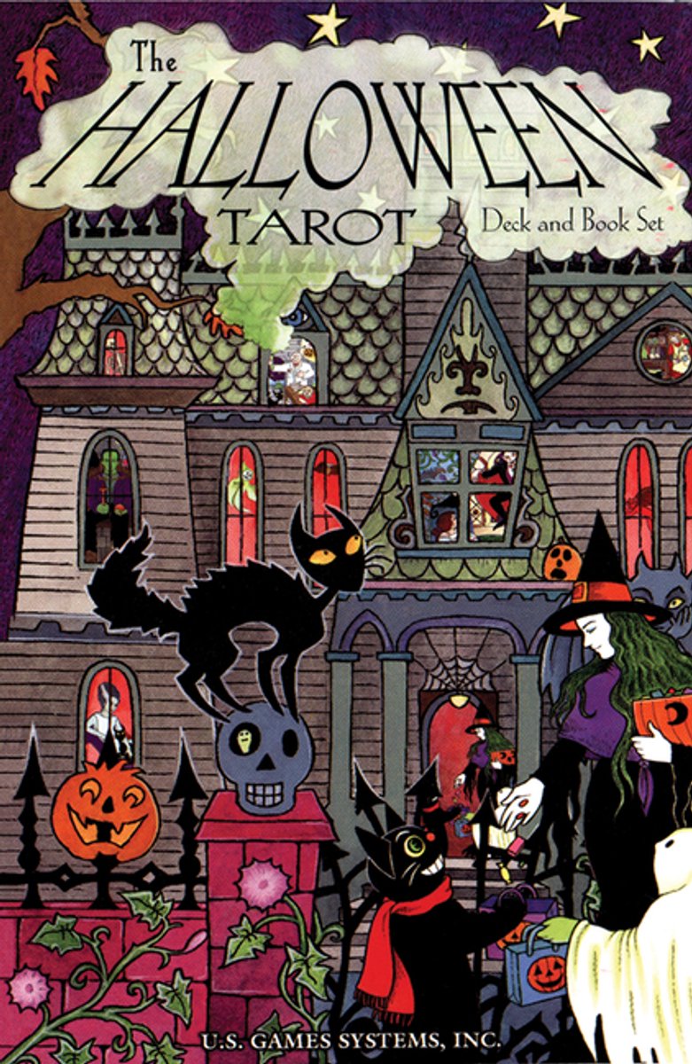Le jeu de cartes de tarot d'Halloween : jeu de 78 cartes [avec livre]
