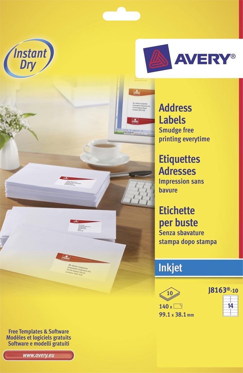 Étiquettes d'adresse Avery