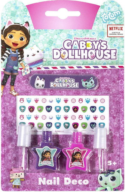 Totum Gabby's Dollhouse Nail Deco Set vernis à ongles pour enfants junior - jouets de beauté pour enfants à partir de 3 ans Gabby's Dollhouse