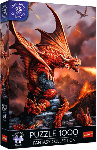 Puzzle Trefl Fantasy Collection Dragon de Feu Puzzle de 1000 pièces.