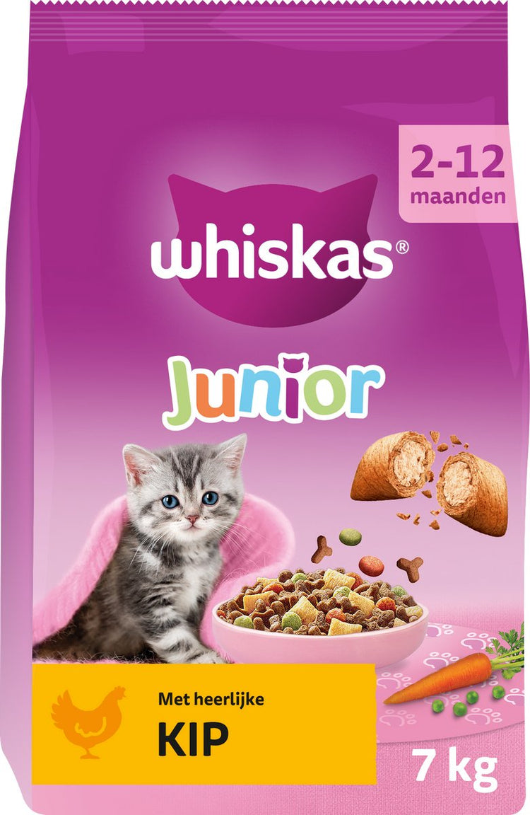 Whiskas nourriture pour chat - junior - poulet - sac 7kg