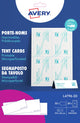 Cartes de visite imprimables sans marque Avery sans marque 20 feuilles 20 pièces (taille 210 x 60 mm)