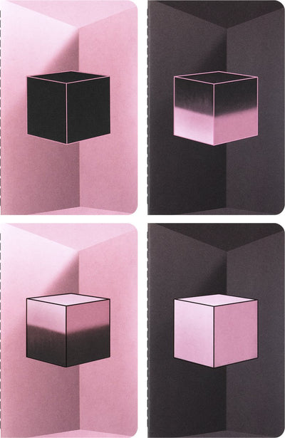 Moleskine édition limitée - blackpink - pochette pour cahier (9x14cm) - lot de 4 pièces