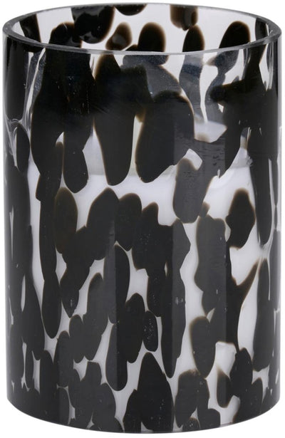 Bougie LED Arti Casa - Minuterie 6 heures - Fonctionne sur batterie - 9 x 12 cm - Design à pois