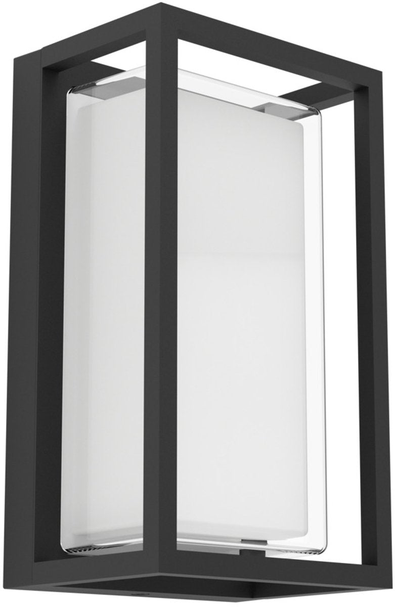 Applique d'extérieur Eglo Genovese - 24 cm - noir clair - lumière blanche orientable (lumière chaude, neutre et lumière du jour)
