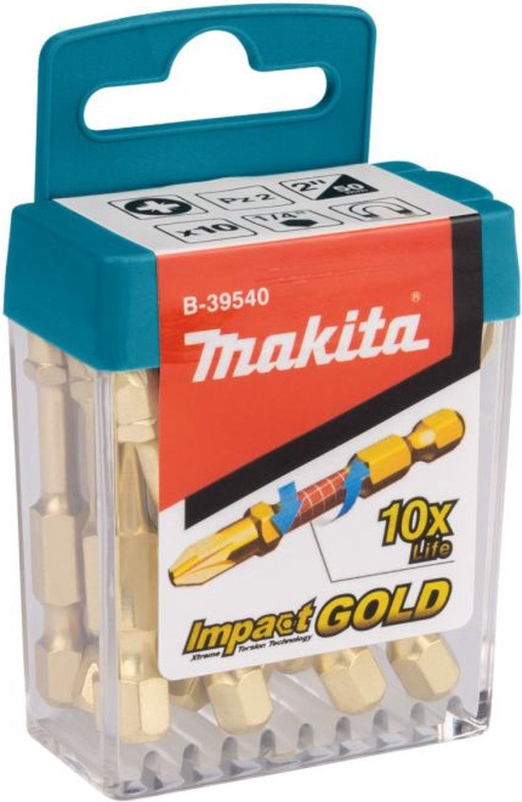 Accessoires Makita embouts de tournevis à percussion pz2x50mm - b-39540 - b-39540