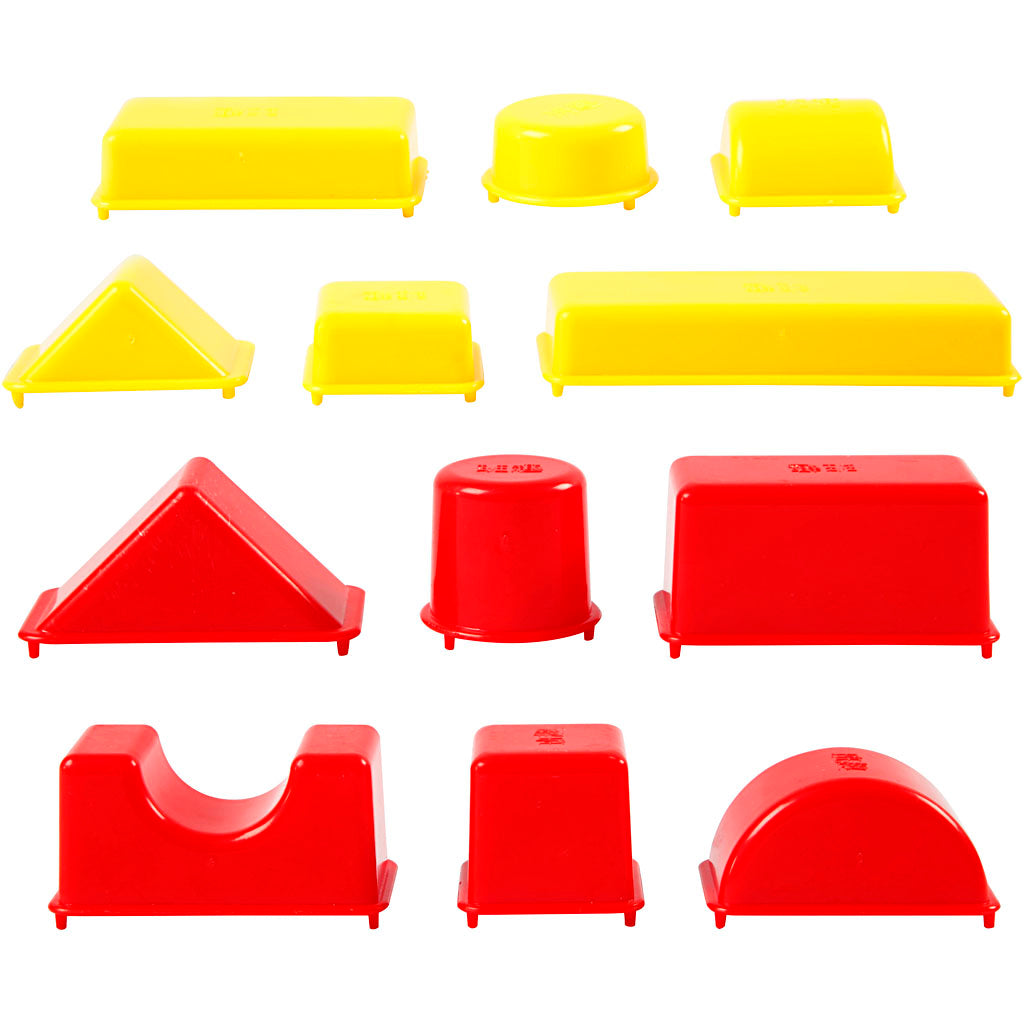 Formes Sandy Clay®, géométrie, dimension 3,5-9,5 cm, 12 pièces 1 boîte