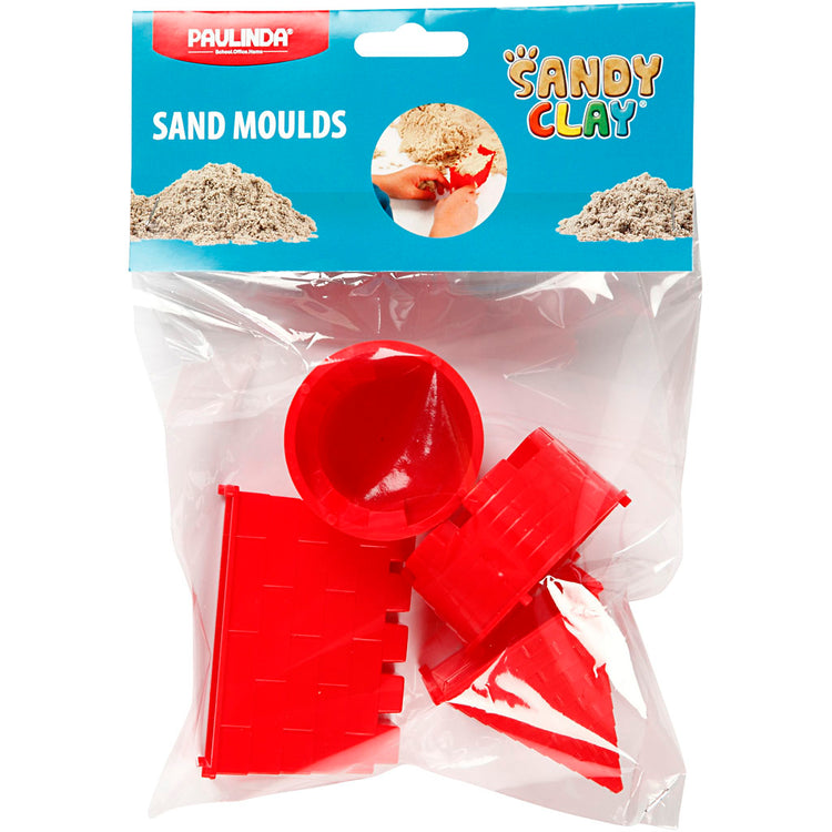 Moules Sandy Clay®, château, dimension 5,5-8,5 cm, 4 pièces 1 boîte