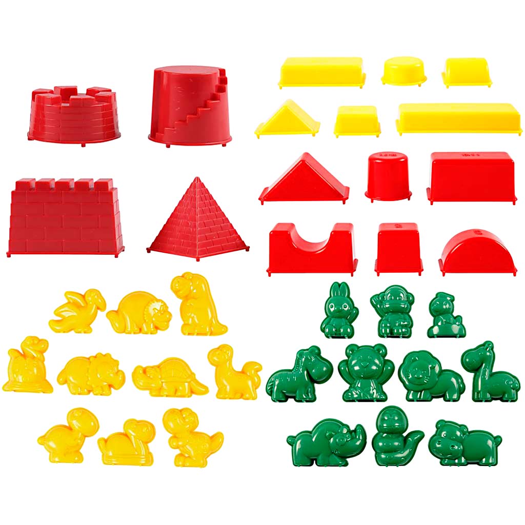 Moules Sandy Clay®, taille 3,5-9,5 cm, 36 pièces, 1 boîte
