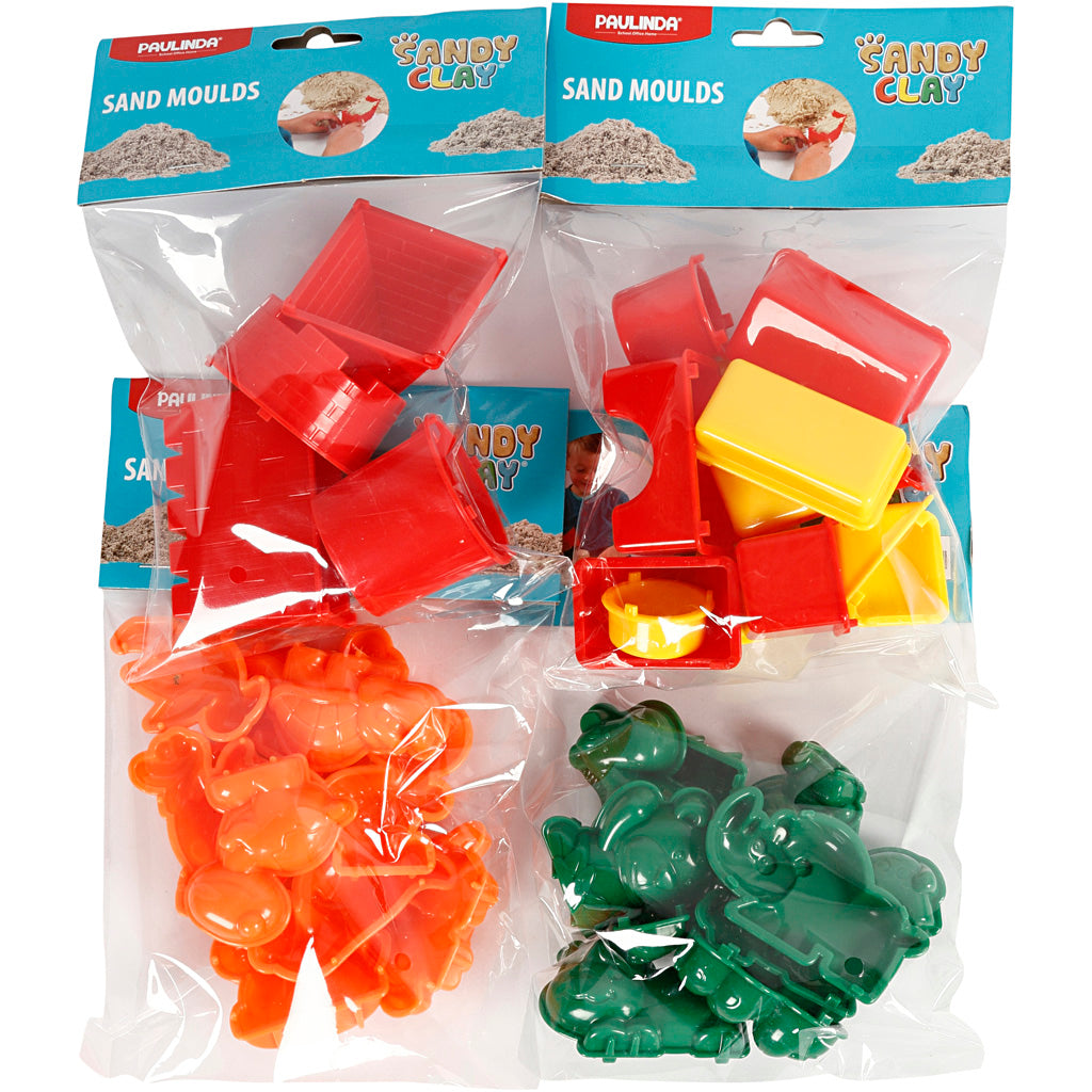 Moules Sandy Clay®, taille 3,5-9,5 cm, 36 pièces, 1 boîte