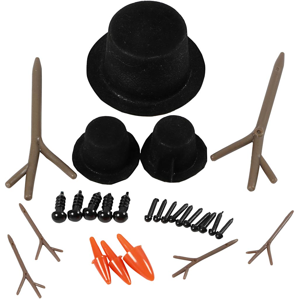 Creativ Company Chapeaux, nez et succursales pour les accessoires d'argile