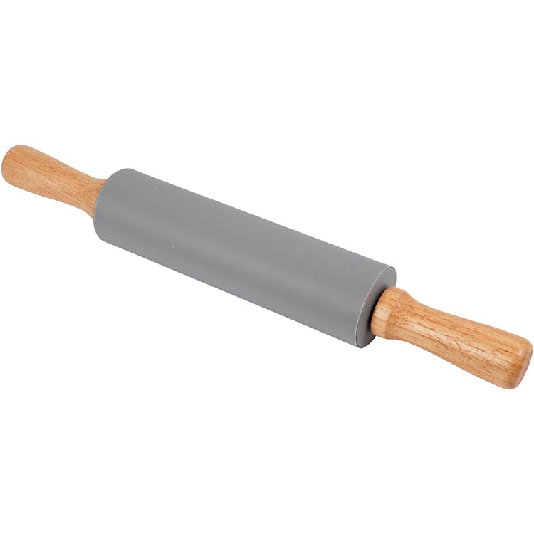 Rouleau à pâtisserie Creativ company, l: 38 cm, d 5,5 cm, gris, 1 pièce