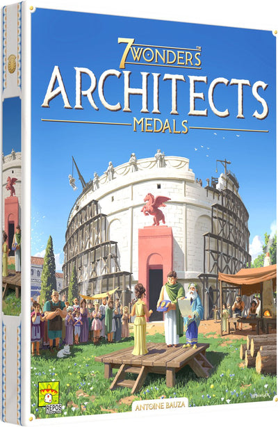 Repos production 7 merveilles médailles d'architectes - Jeu de société néerlandais
