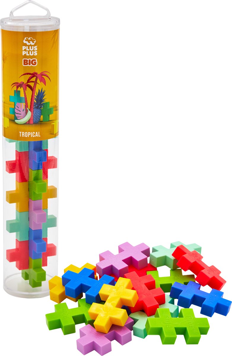 Plus plus tube tropical grand plus-plus : 15 pièces (3431)