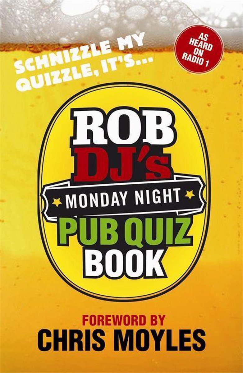 Livre de quiz au pub du lundi soir de Rob DJ