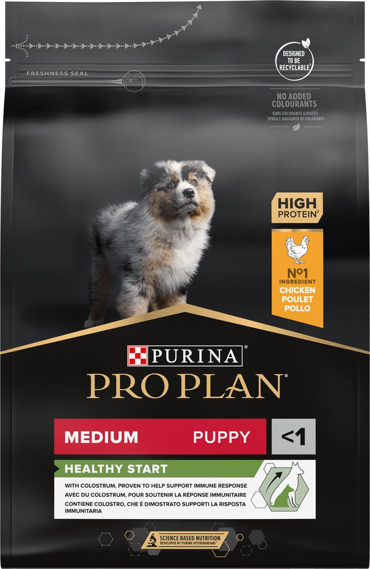 Pro plan healthy start chiot moyen - nourriture sèche pour chien - poulet - 3 kg