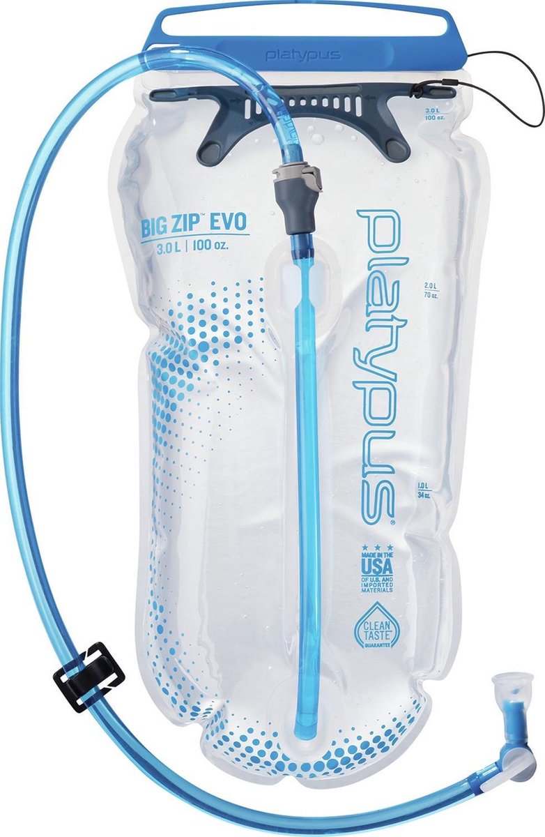 Sac à eau Platypus big zip evo 3l - pour les routards, les randonneurs et les vététistes