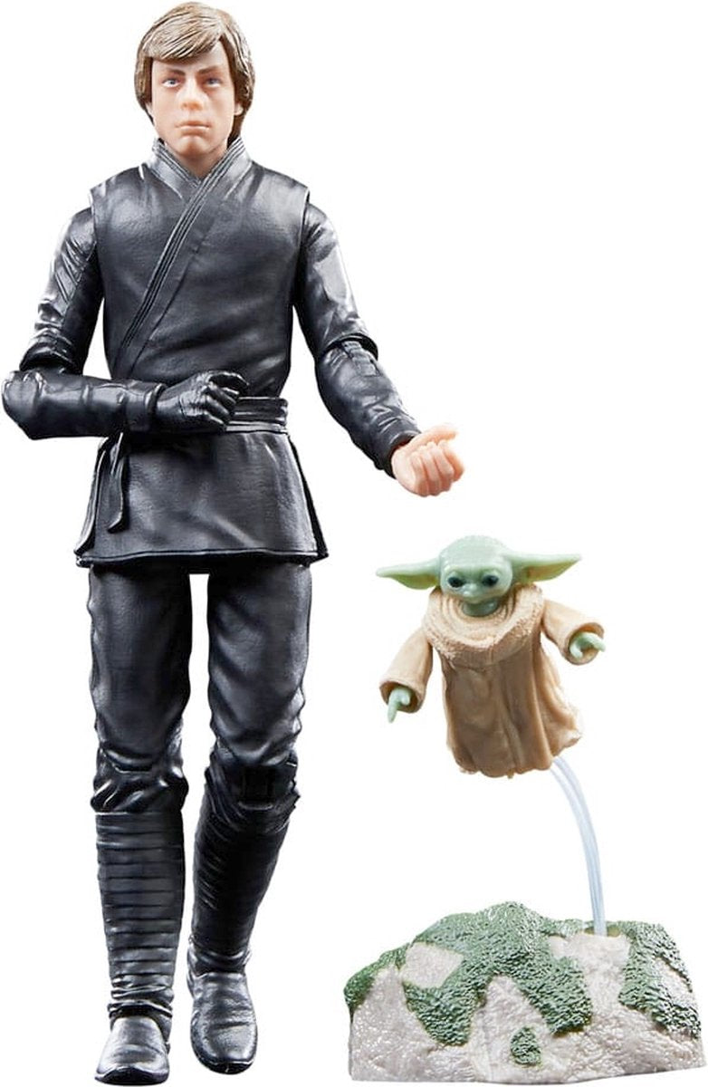 Disney hasbro star wars - 2pack figurine luke skywalker grogu le livre de boba fett série noire 15 cm - multicolore