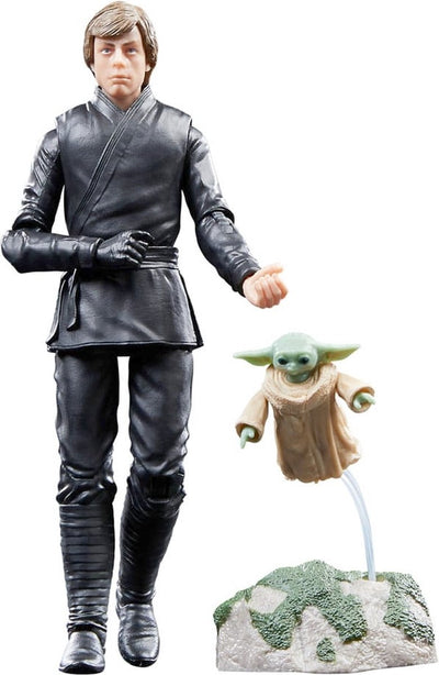 Disney hasbro star wars - 2pack figurine luke skywalker grogu le livre de boba fett série noire 15 cm - multicolore