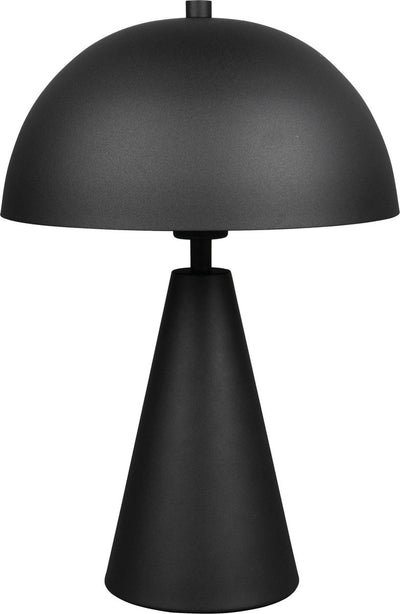 Trio alfie - lampe de table - noir mat - excl. 1x e27 4,9 w - interrupteur à cordon - passez au vert