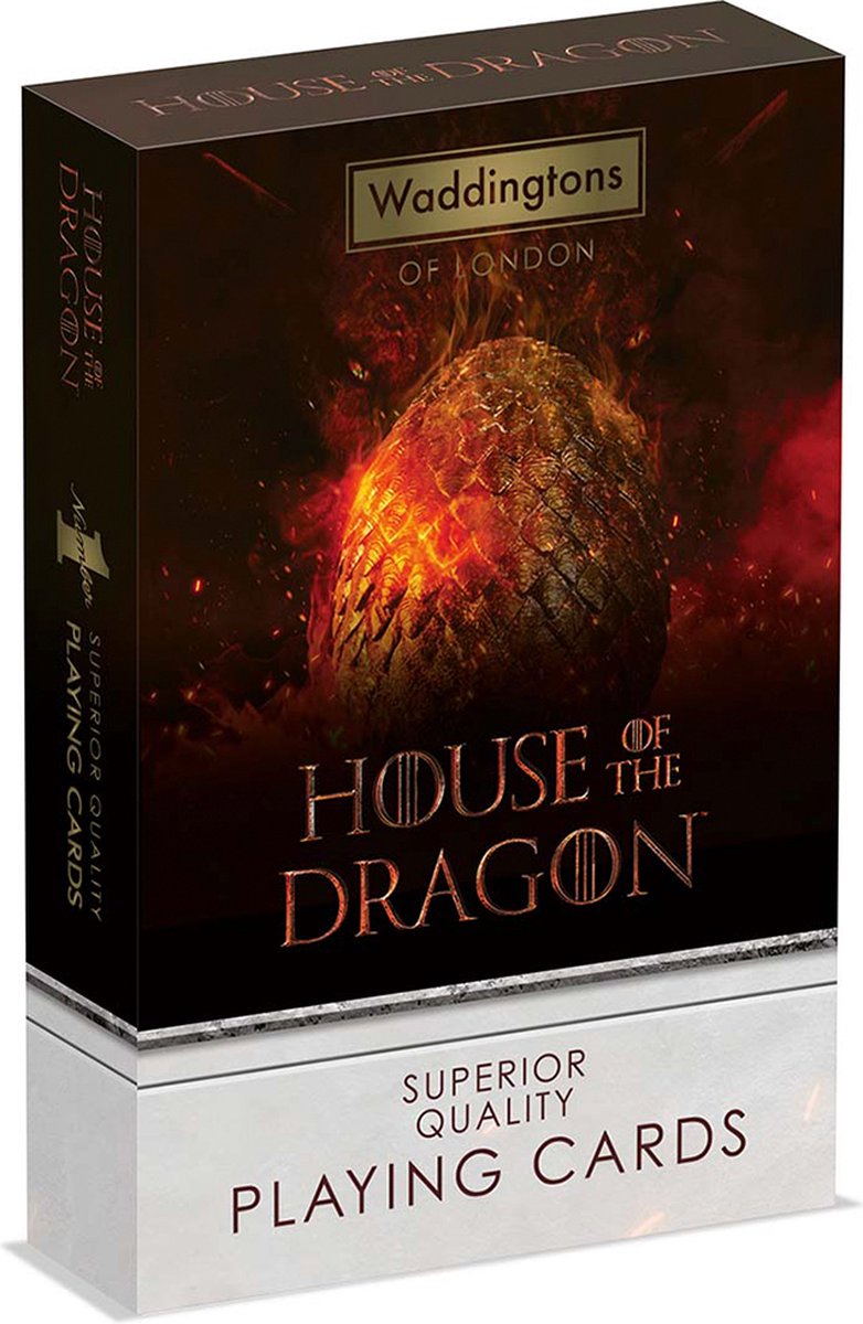 Coups gagnants maison du dragon - cartes à jouer - waddingtons no.1 (anglais)