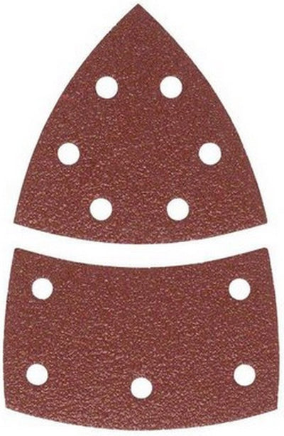 Jeu de 10 feuilles abrasives Bosch pour ponceuses multiples 102x62 mm - grain 40