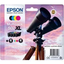Cartouche d'encre 502xl multipack noir, cyan, jaune, magenta