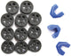 Jeu de rouleaux Polini ou couvercle de rouleau en plastique f. 15x12mm