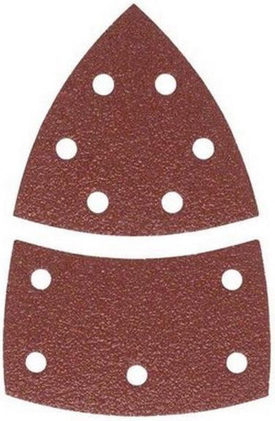 Jeu de 10 feuilles abrasives Bosch pour ponceuses multiples 102 x 62 mm - grain 80