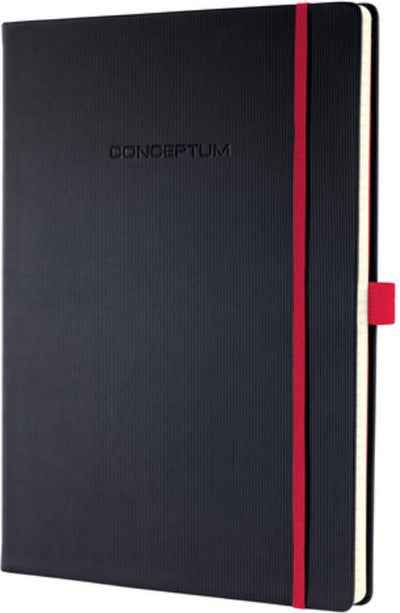 Carnet Sigel - édition conceptum rouge - a4 - noir - couverture rigide - diamant - 194 pages - papier 80 grammes - si-co660